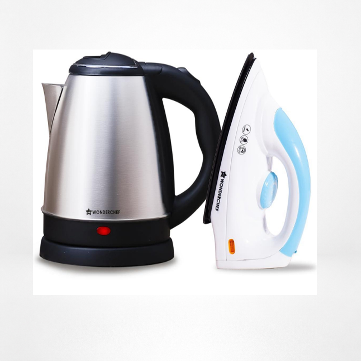 Electric Kettle 1.5 Liter & Swift Iron Combo